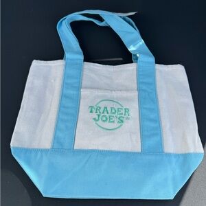 NEW Trader Joe’s Light Blue Mini Tote Bag